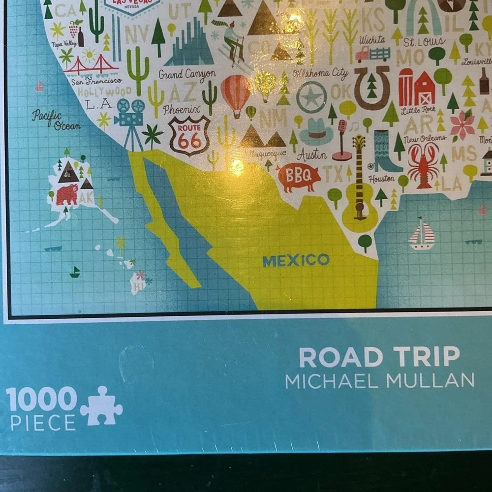 New Lucky Jigsaw Puzzle Artist Series Michael Mullen Road Trip‎ 1000 pcs